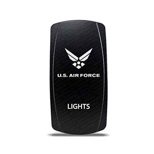 CH4X4 Rocker Switch Military Lights Symbol 2- Blue Led