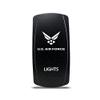 CH4X4 Rocker Switch Military Lights Symbol 2- Red Led view 1