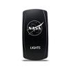 CH4X4 Rocker Switch Military Lights Symbol 17- Blue Led view 1