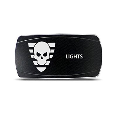 CH4X4 Rocker Switch Military Lights Symbol 22- White Led