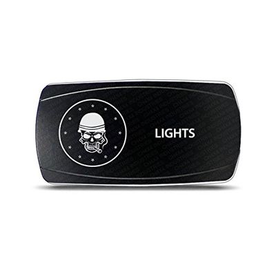 CH4X4 Rocker Switch Military Lights Symbol 8- Red Led