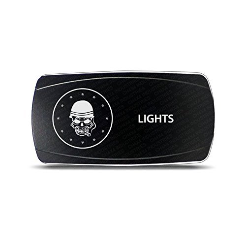 CH4X4 Rocker Switch Military Lights Symbol 8- Red Led