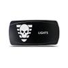 CH4X4 Rocker Switch Military Lights Symbol 22- Blue Led view 1