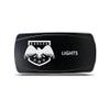 CH4X4 Rocker Switch Military Lights Symbol 23- White Led view 1