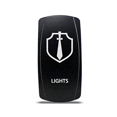 CH4X4 Rocker Switch Military Lights Symbol 5- Green Led