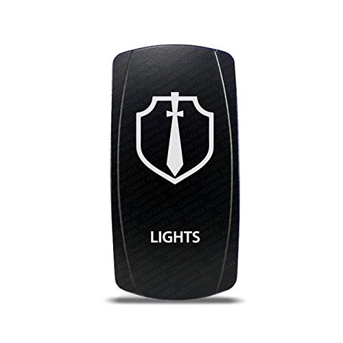 CH4X4 Rocker Switch Military Lights Symbol 5- Green Led