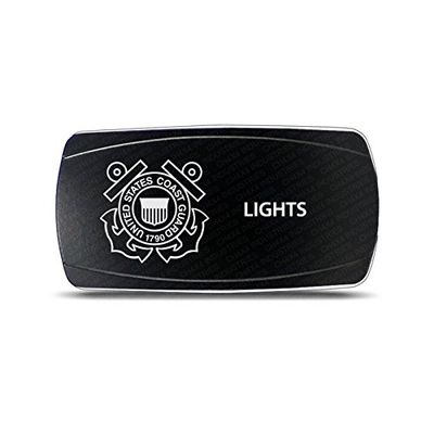 CH4X4 Rocker Switch Military Lights Symbol 24- Green Led
