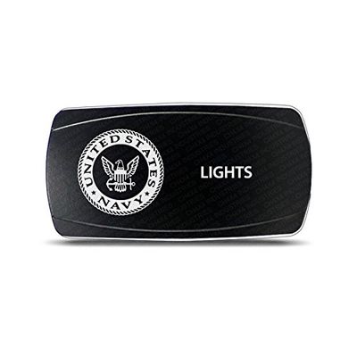 CH4X4 Rocker Switch Military Lights Symbol 10- Red Led
