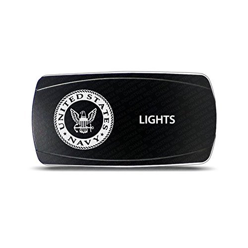 CH4X4 Rocker Switch Military Lights Symbol 10- Red Led