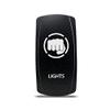 CH4X4 Rocker Switch Military Lights Symbol 21- Blue Led view 1