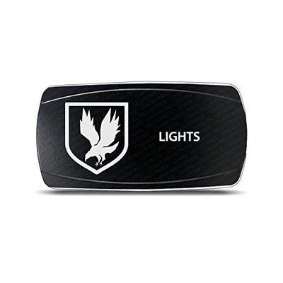 CH4X4 Rocker Switch Military Lights Symbol 12- Red Led