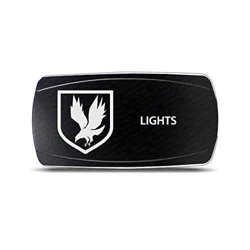 CH4X4 Rocker Switch Military Lights Symbol 12- Red Led
