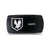 CH4X4 Rocker Switch Military Lights Symbol 12- Red Led view 1