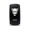 CH4X4 Rocker Switch Military Lights Symbol 22- White Led view 1