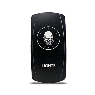 CH4X4 Rocker Switch Military Lights Symbol 8- Blue Led