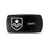 CH4X4 Rocker Switch Military Lights Symbol 13- White Led view 1