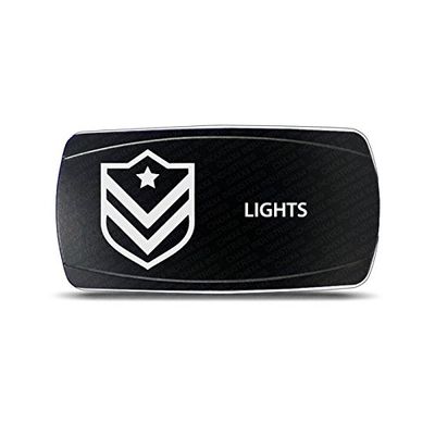 CH4X4 Rocker Switch Military Lights Symbol 14- Blue Led