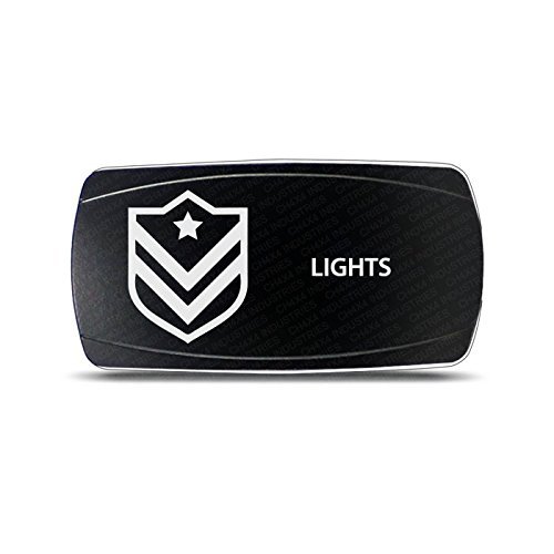CH4X4 Rocker Switch Military Lights Symbol 14- Blue Led