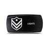 CH4X4 Rocker Switch Military Lights Symbol 14- Blue Led view 1
