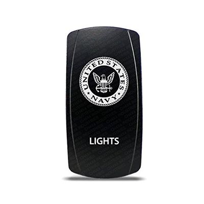 CH4X4 Rocker Switch Military Lights Symbol 10- Green Led