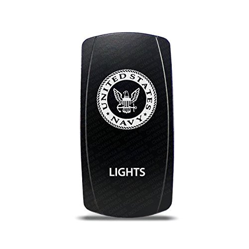 CH4X4 Rocker Switch Military Lights Symbol 10- Green Led