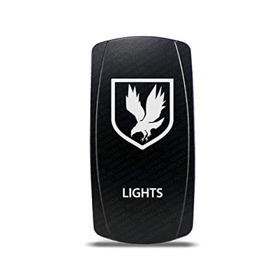 CH4X4 Rocker Switch Military Lights Symbol 12- Blue Led