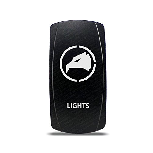 CH4X4 Rocker Switch Military Lights Symbol 26- Red Led