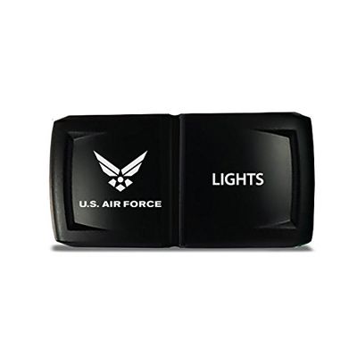 CH4X4 Rocker Switch V2 Military Lights Symbol 2- Green Led
