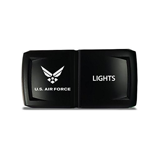 CH4X4 Rocker Switch V2 Military Lights Symbol 2- Green Led