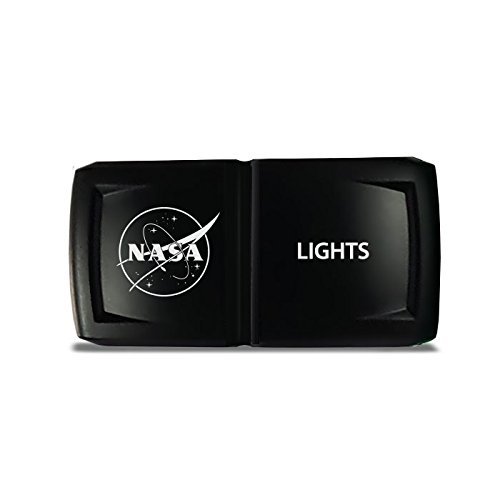 CH4X4 Rocker Switch V2 Military Lights Symbol 17- Blue Led