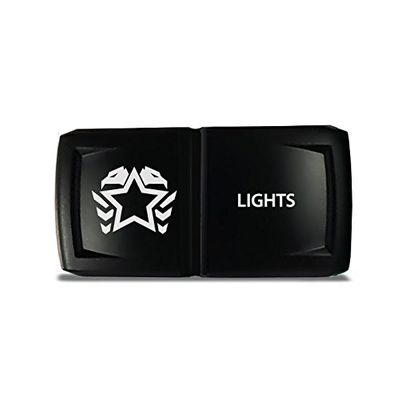 CH4X4 Rocker Switch V2 Military Lights Symbol 3- Red Led