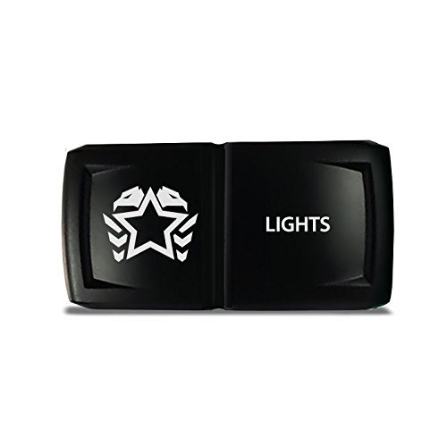 CH4X4 Rocker Switch V2 Military Lights Symbol 3- Red Led