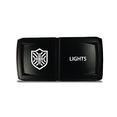 CH4X4 Rocker Switch V2 Military Lights Symbol 19- White Led