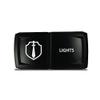 CH4X4 Rocker Switch V2 Military Lights Symbol 5- Blue Led view 1