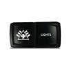 CH4X4 Rocker Switch V2 Military Lights Symbol 6- Green Led view 1