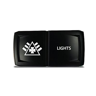 CH4X4 Rocker Switch V2 Military Lights Symbol 6- Red Led