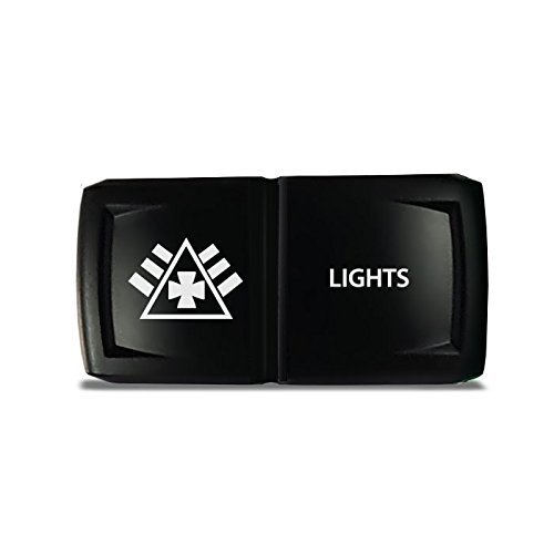 CH4X4 Rocker Switch V2 Military Lights Symbol 6- Red Led