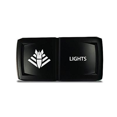 CH4X4 Rocker Switch V2 Military Lights Symbol 20- Blue Led
