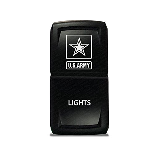 CH4X4 Rocker Switch V2 Military Lights Symbol 1- Green Led