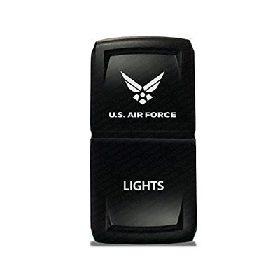 CH4X4 Rocker Switch V2 Military Lights Symbol 2- Blue Led