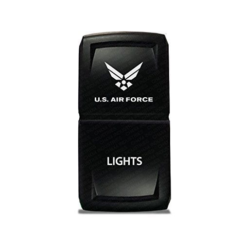 CH4X4 Rocker Switch V2 Military Lights Symbol 2- Blue Led