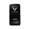 CH4X4 Rocker Switch V2 Military Lights Symbol 2- Blue Led view 1