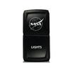 CH4X4 Rocker Switch V2 Military Lights Symbol 17- Blue Led view 1