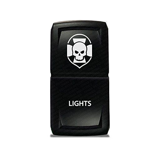 CH4X4 Rocker Switch V2 Military Lights Symbol 4- Green Led