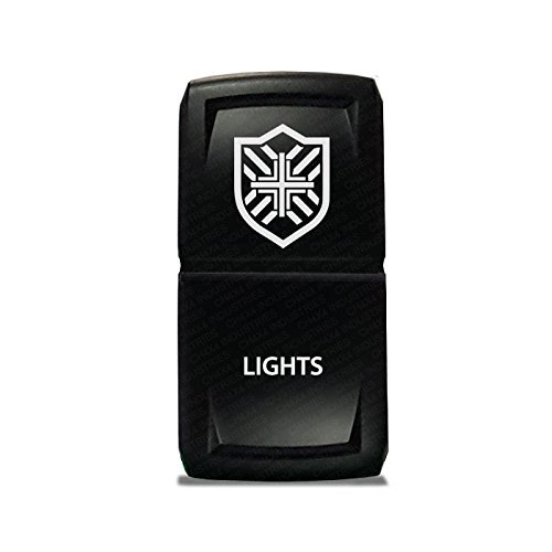 CH4X4 Rocker Switch V2 Military Lights Symbol 19- White Led