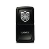 CH4X4 Rocker Switch V2 Military Lights Symbol 19- White Led view 1
