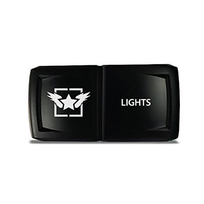 CH4X4 Rocker Switch V2 Military Lights Symbol 11- Red Led