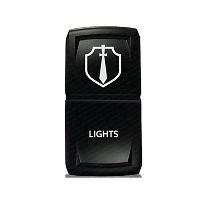 CH4X4 Rocker Switch V2 Military Lights Symbol 5- Green Led