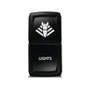 CH4X4 Rocker Switch V2 Military Lights Symbol 20- White Led view 1