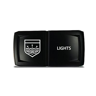 CH4X4 Rocker Switch V2 Military Lights Symbol 25- Red Led